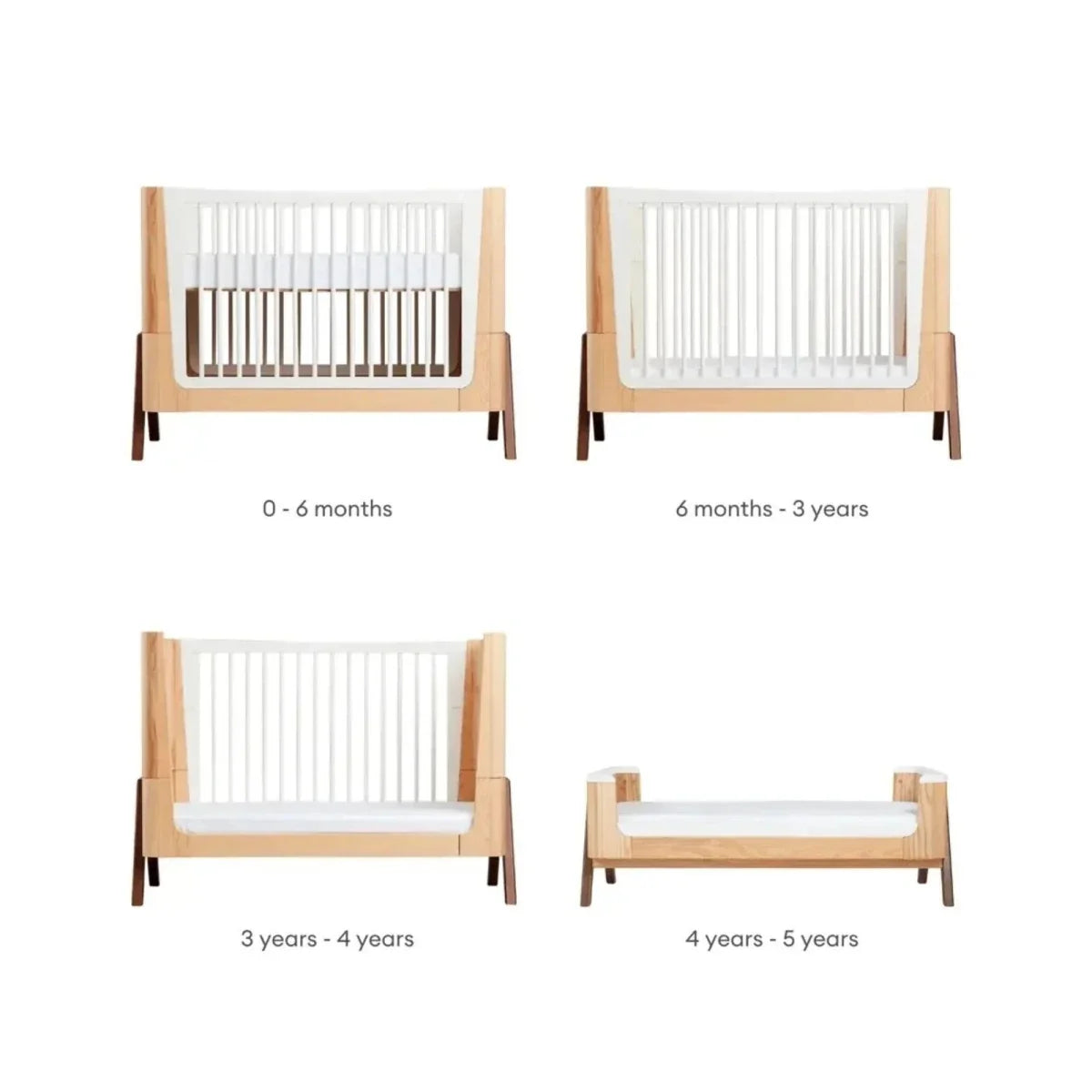Gaia Baby Hera 2 Piece Room Set - Natural/Walnut