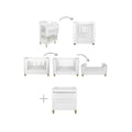 Gaia Baby Serena All-In-One Dresser Set - White/Natural