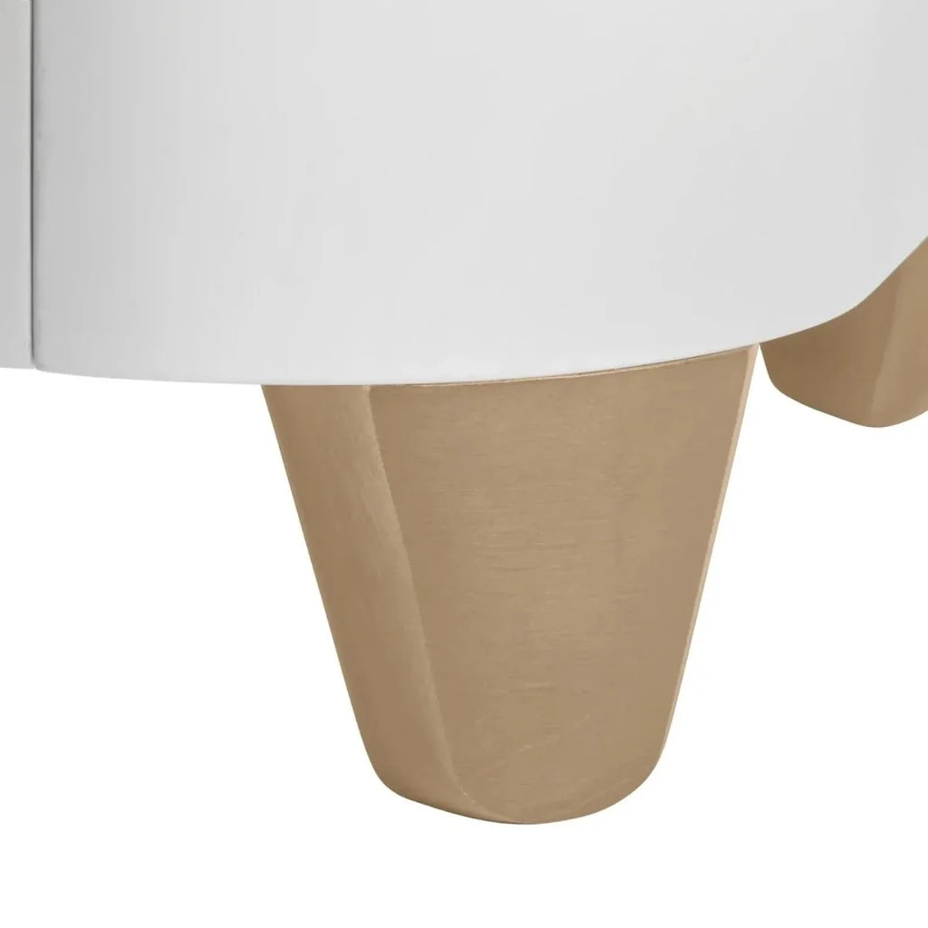 Gaia Baby Serena Mini Cot Bed - White/Natural
