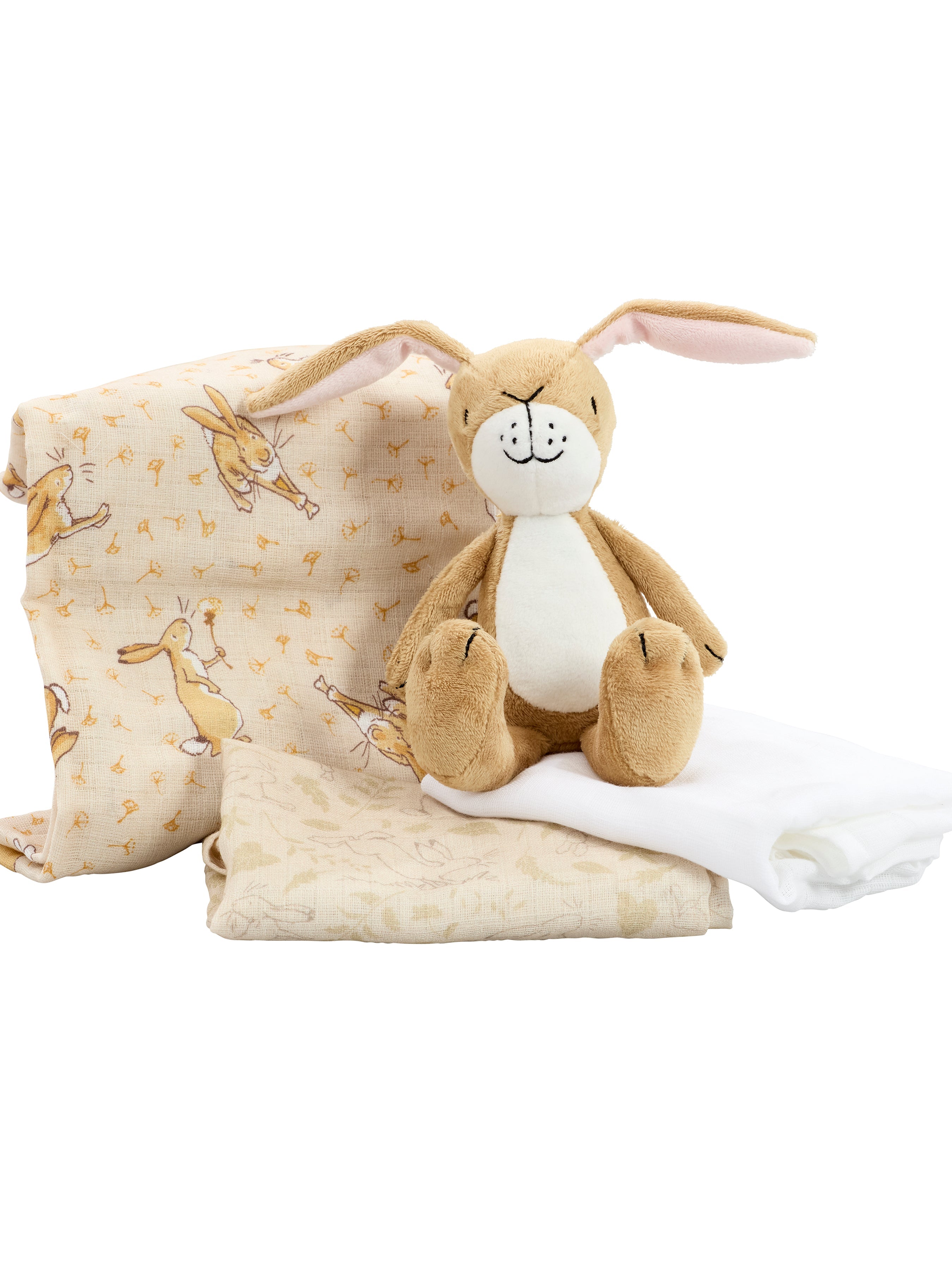 Rainbow Designs Guess How Much I Love You Soft Toy & Muslin Set