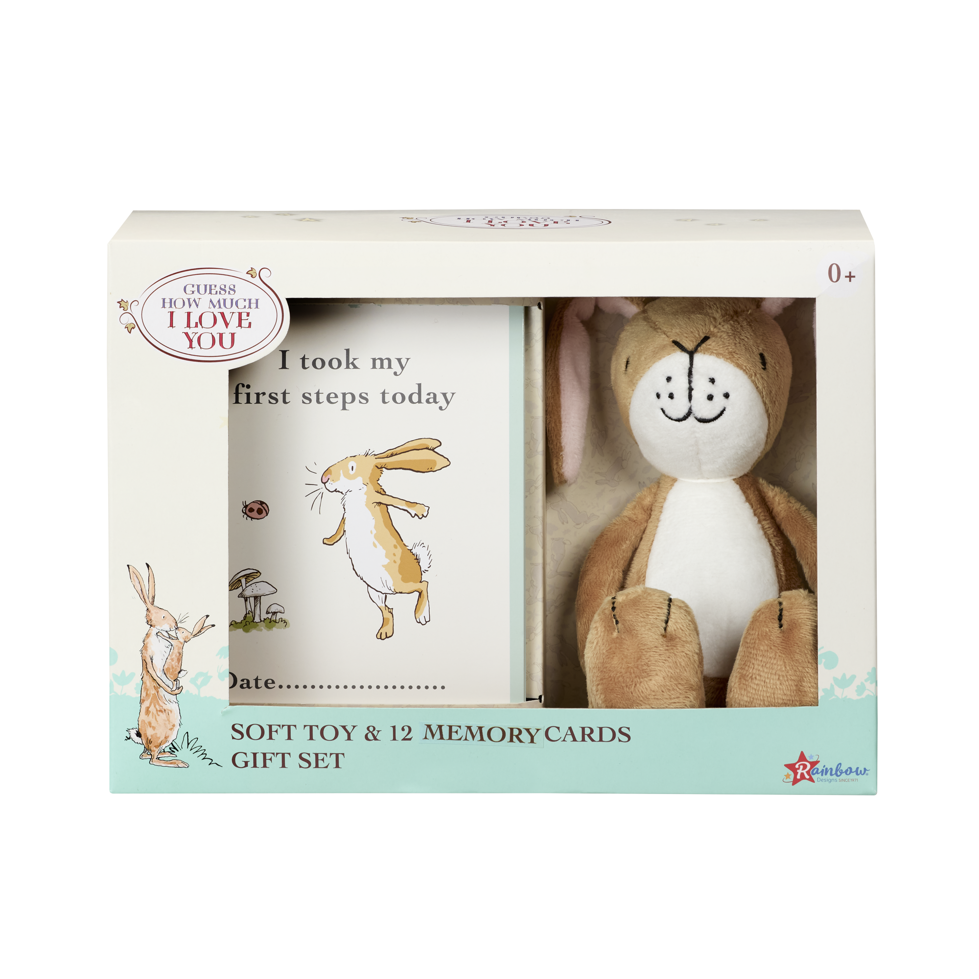 Rainbow Designs Guess How Much I Love You Soft Toy With Milestone Cards