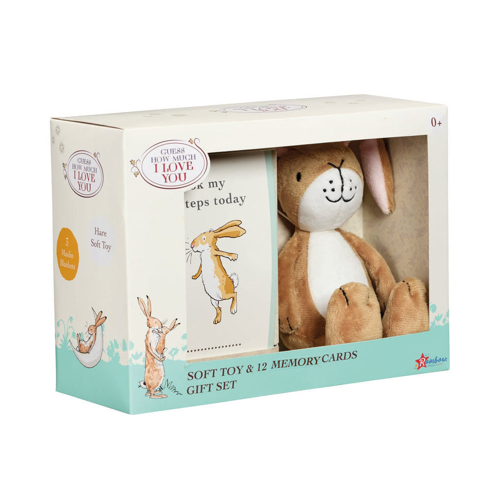 Rainbow Designs Guess How Much I Love You Soft Toy With Milestone Cards