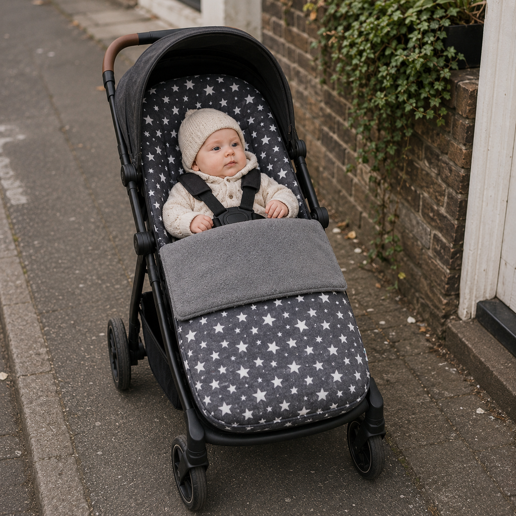 Universal Fleece Pushchair Footmuff / Cosy Toes - Fits All Pushchairs / Prams And Buggies