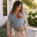 Organic Baby Wrap Carrier - Grey Melange