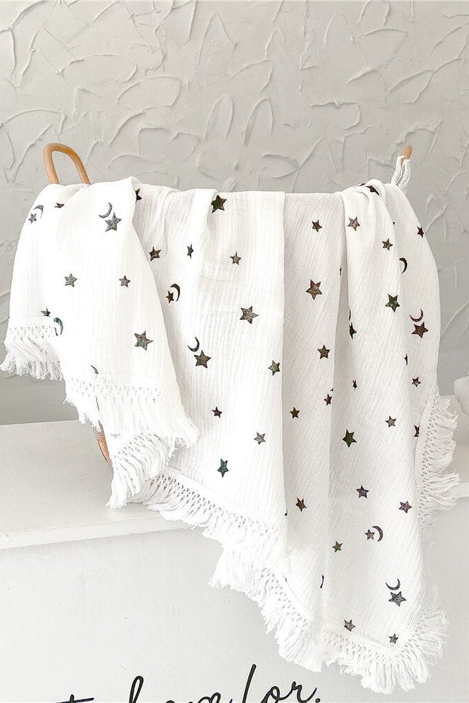 The Tassel Blanket Swaddle (Multiple Prints)