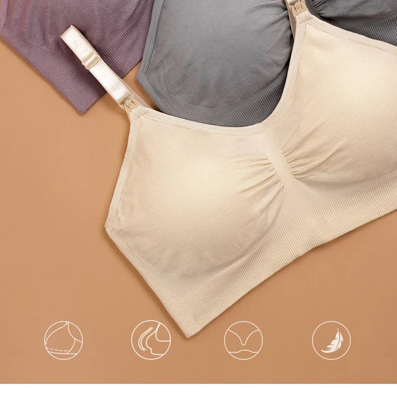 Plus Size Seamless Nursing Bra