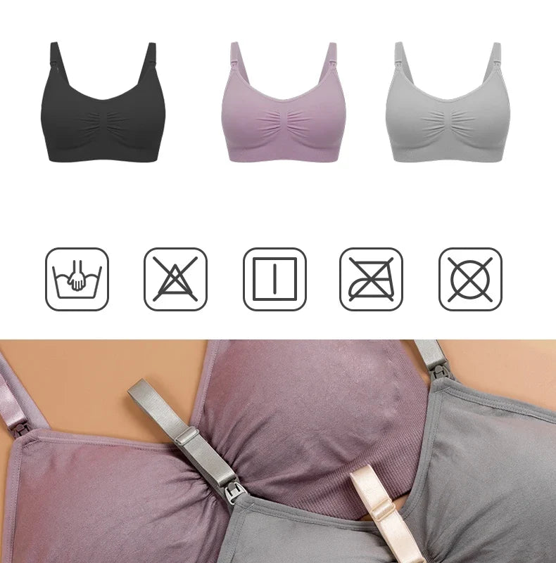 Plus Size Seamless Nursing Bra