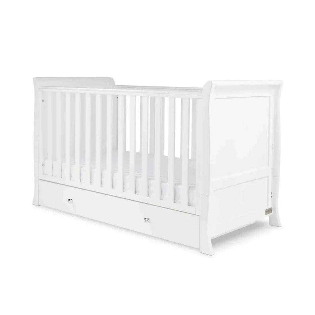 Ickle Bubba Snowdon Classic 3 Piece Furniture Set White - Fibre Mattress