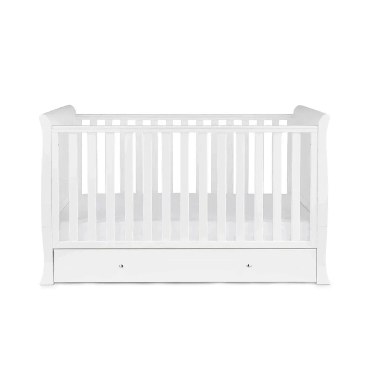 Ickle Bubba Snowdon Classic 3 Piece Furniture Set White - Fibre Mattress