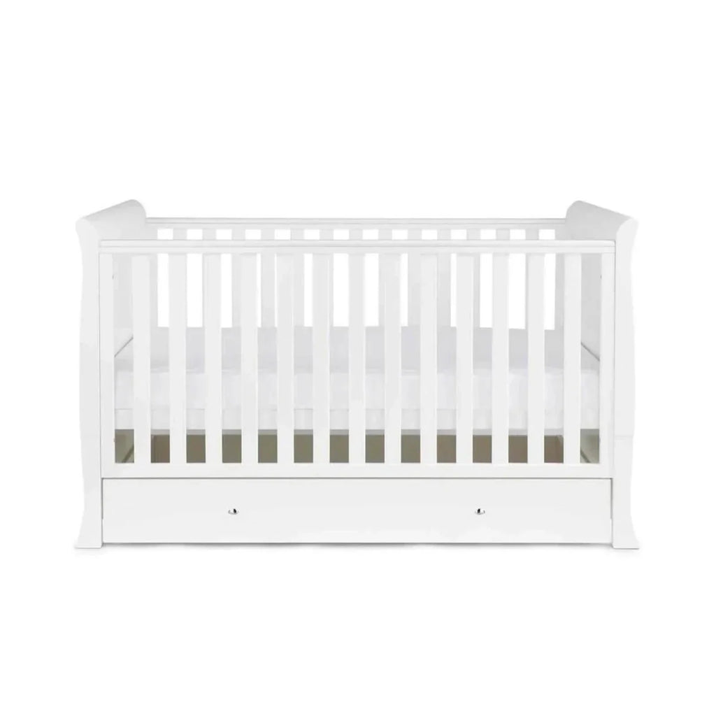Ickle Bubba Snowdon Classic 3 Piece Furniture Set White - Fibre Mattress