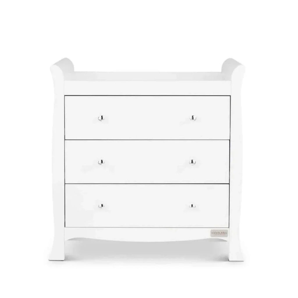 Ickle Bubba Snowdon Classic 3 Piece Furniture Set White - Fibre Mattress