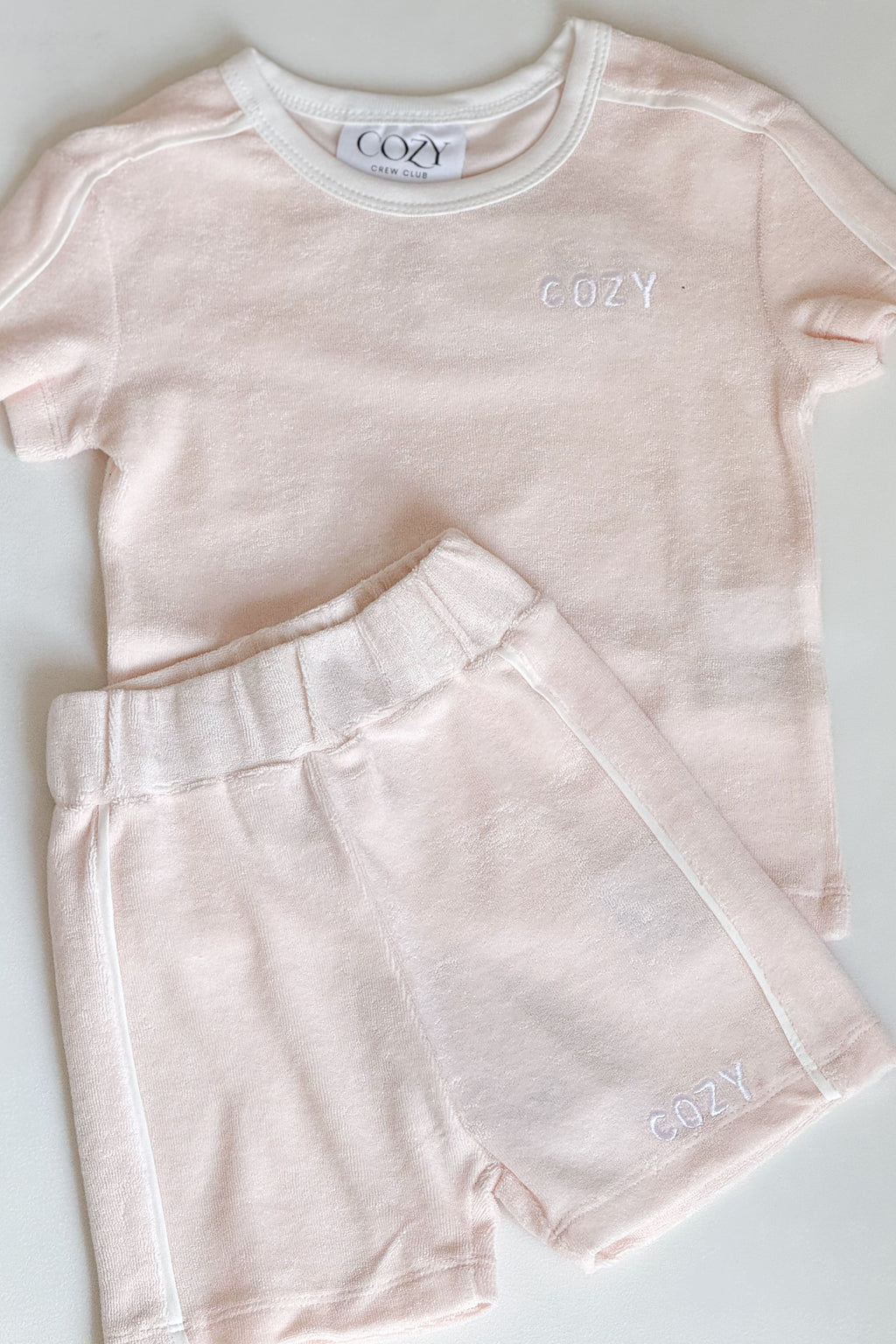 Mini COZY Terry Towelling Tee - Pink