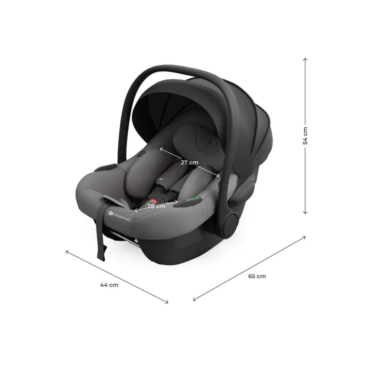 Kinderkraft Endura Safe Car Seat Modular System - Grey