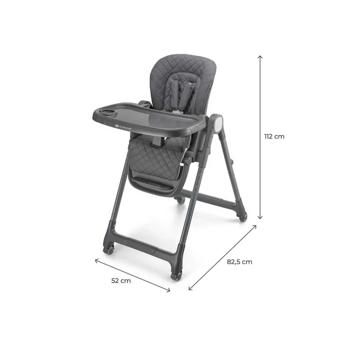 Kinderkraft Tulo 3-in-1 Highchair - Grey