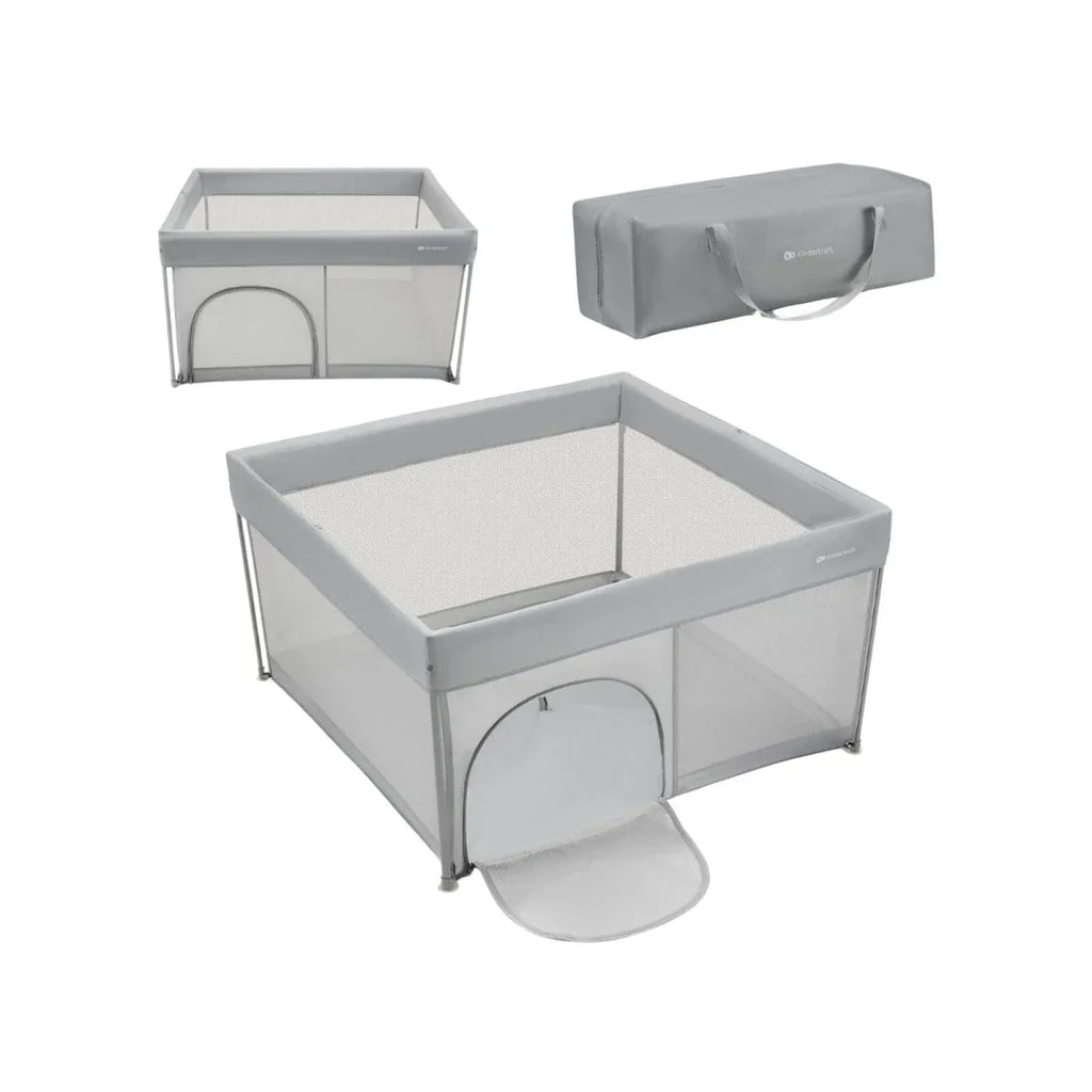 Kinderkraft Ziki Playpen - Grey