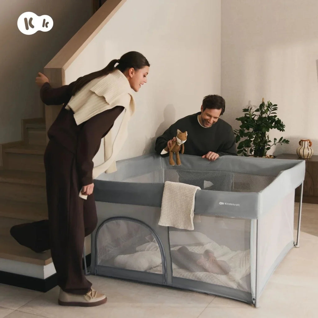 Kinderkraft Ziki Playpen - Grey