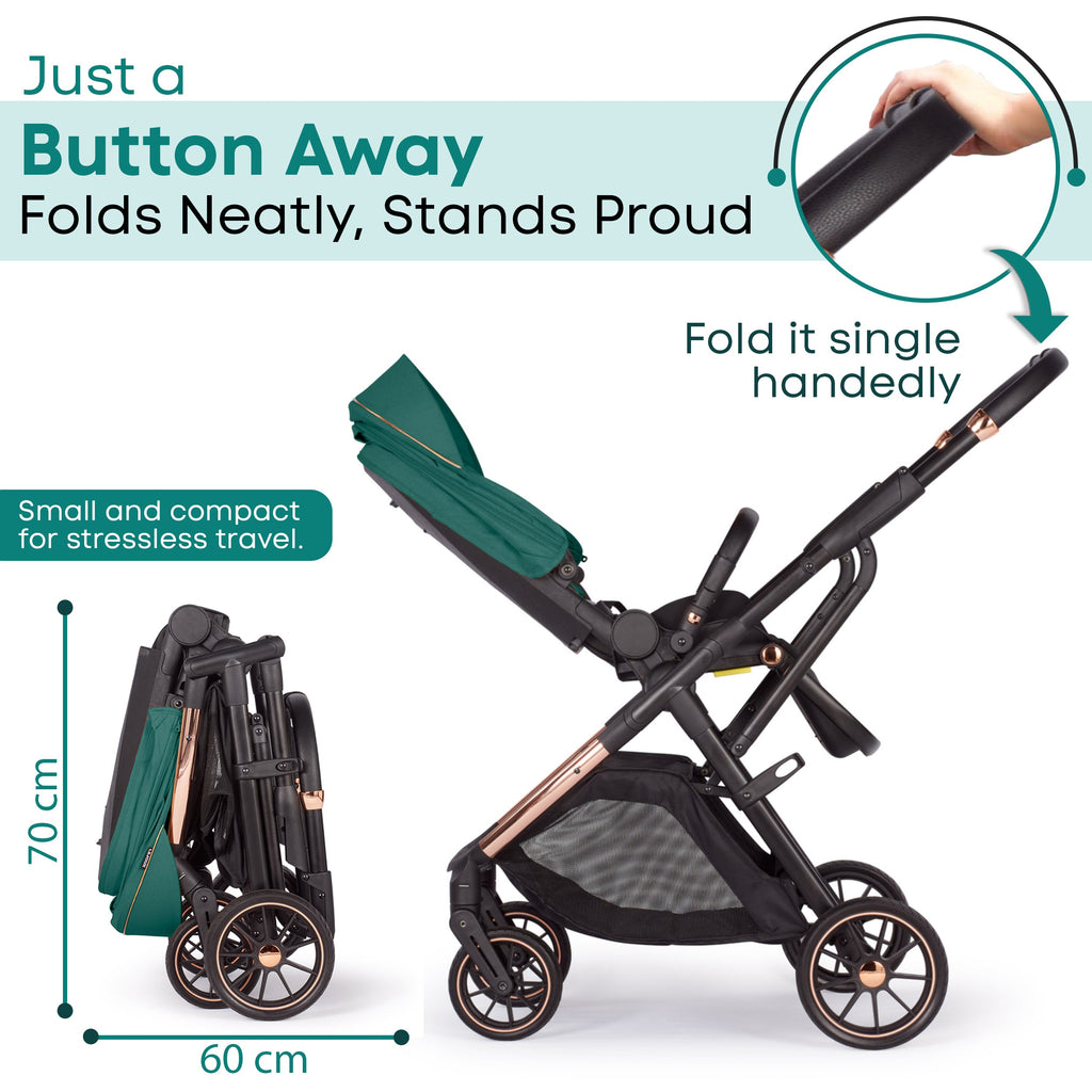 Lejoux+ Baby Pram Stroller Pushchair 0 Months +