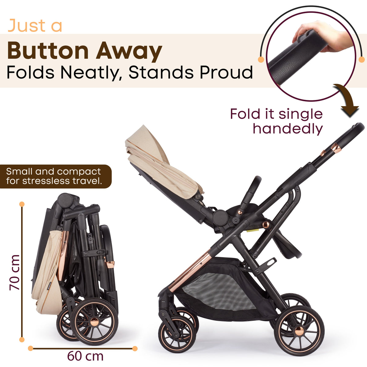 Lejoux+ Baby Pram Stroller Pushchair 0 Months +
