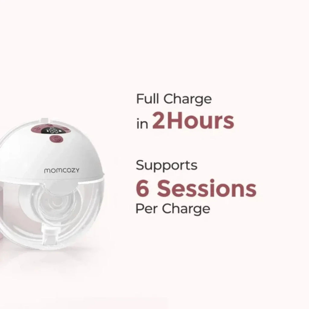 Momcozy M5 Smart Wearable Electric Breast Pump Double - Gray