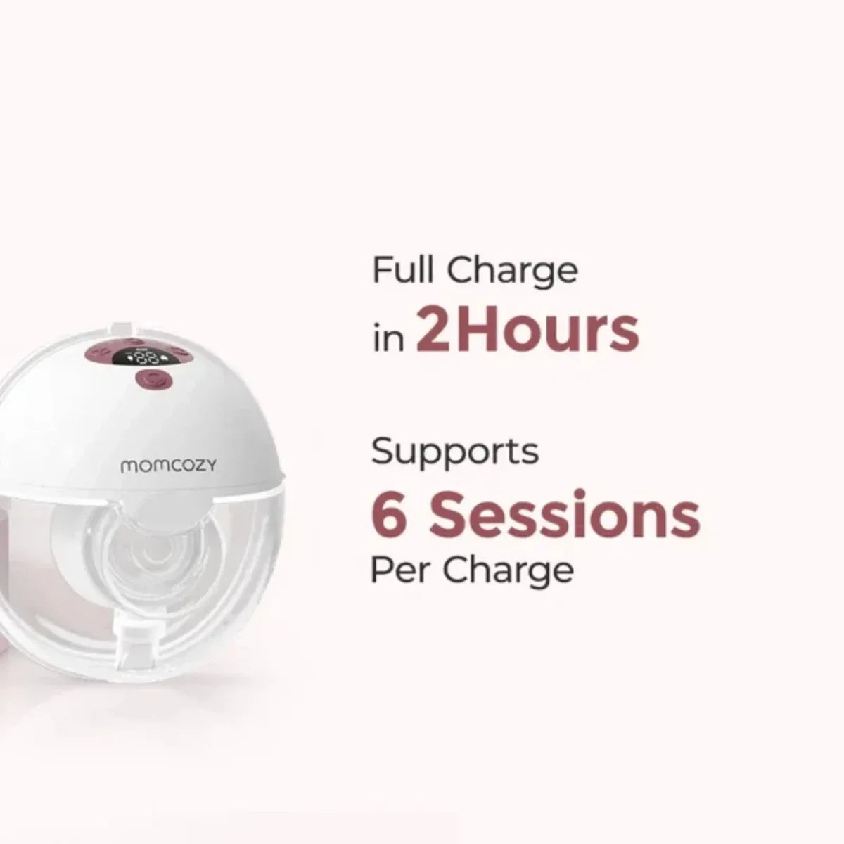 Momcozy M5 Smart Wearable Electric Breast Pump Double - Gray