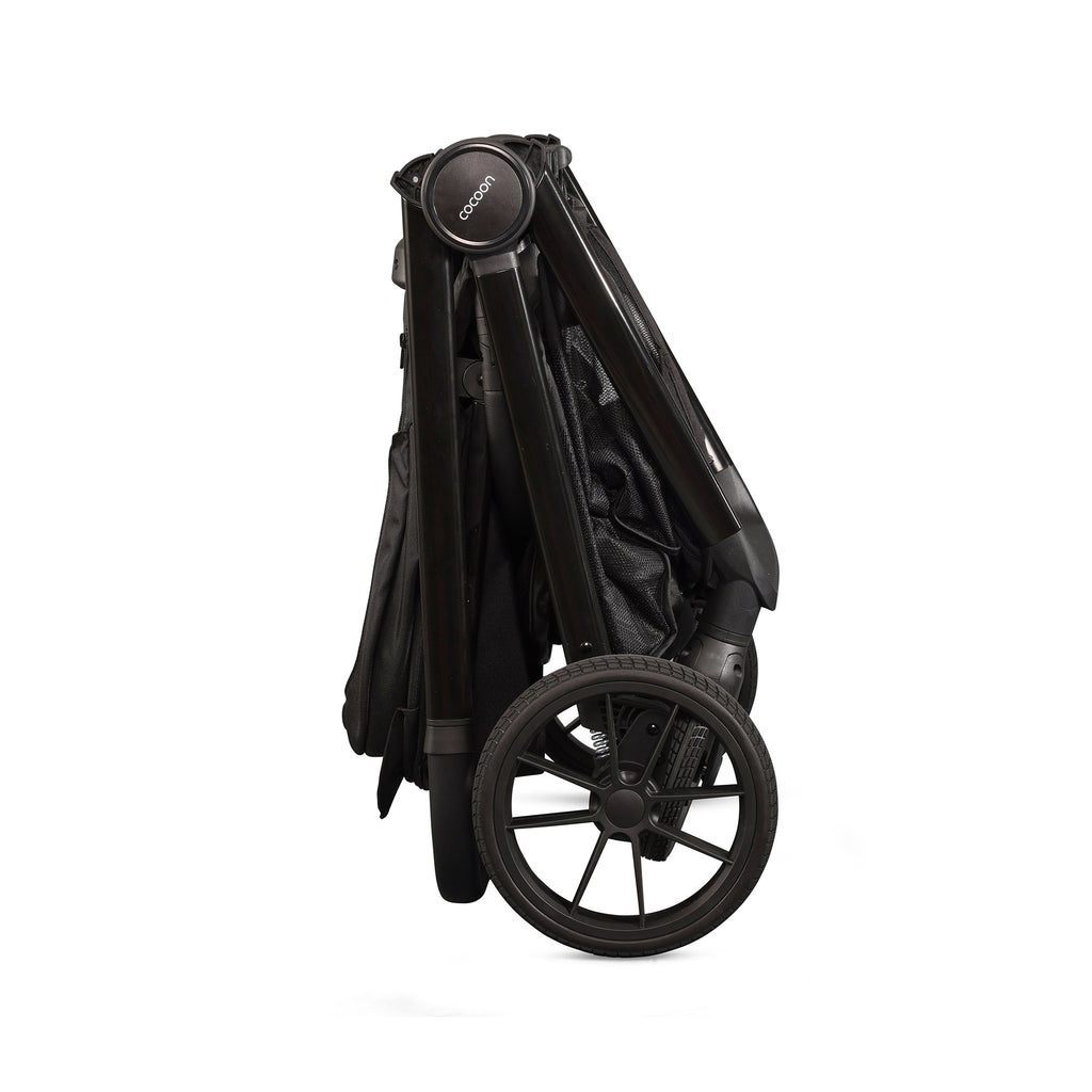 Mee-Go Cocoon Travel System with EVO Spin Car Seat and ISOFIX Base – Liquorice