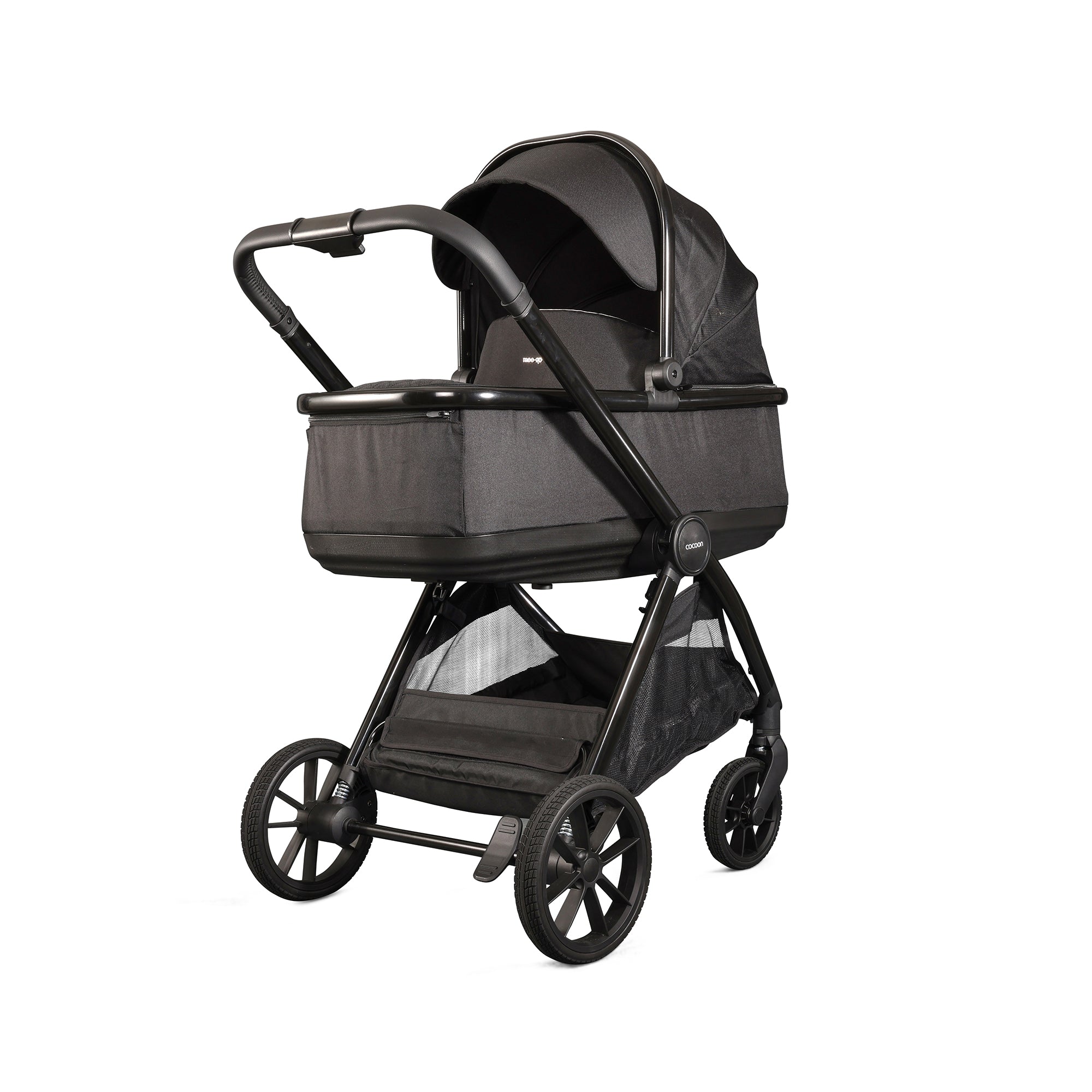 Mee-Go Cocoon Travel System with EVO Spin Car Seat – Liqourice