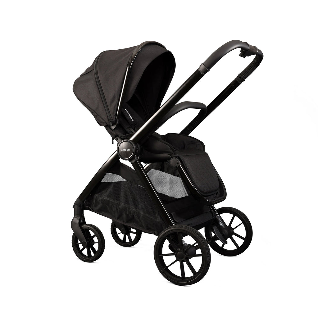Mee-Go Cocoon Travel System with EVO Spin Car Seat – Liqourice