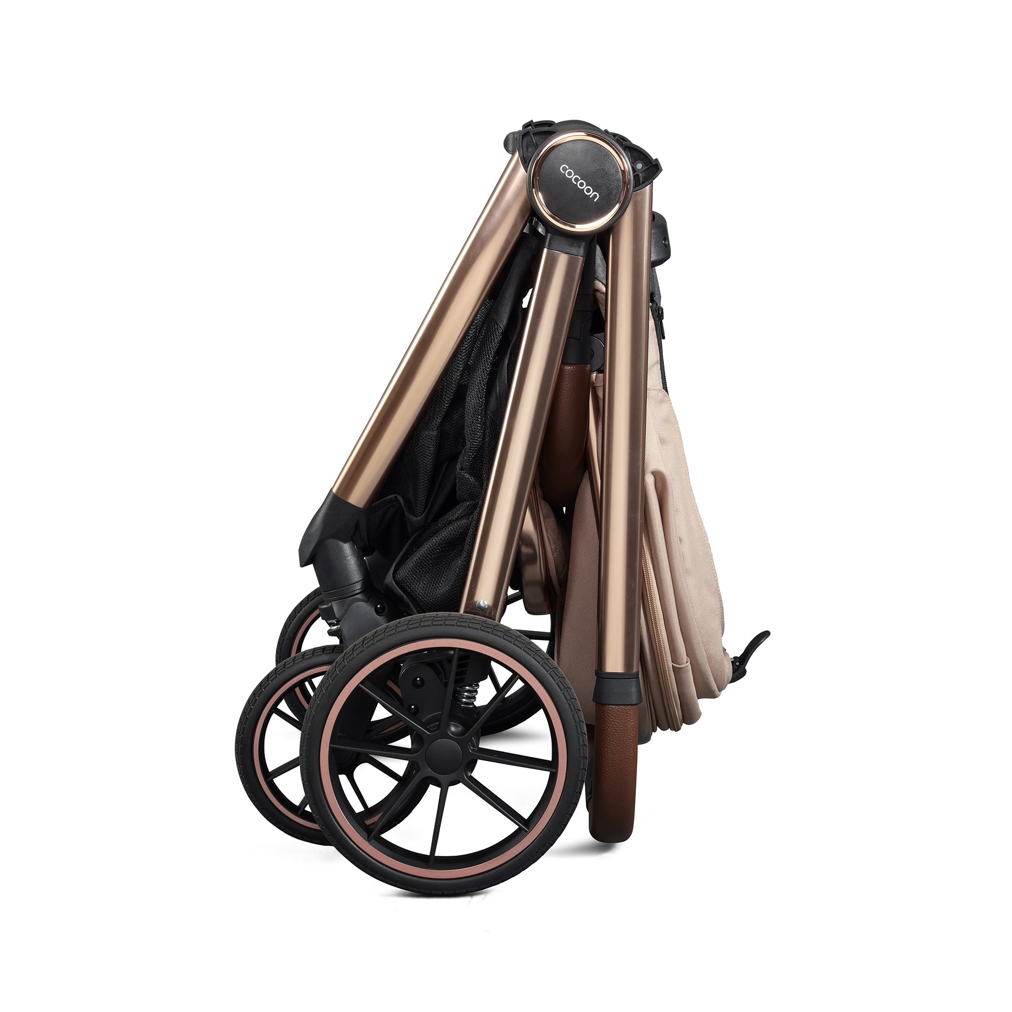 Mee-Go Cocoon Travel System with EVO Spin Car Seat and ISOFIX Base – Toffee