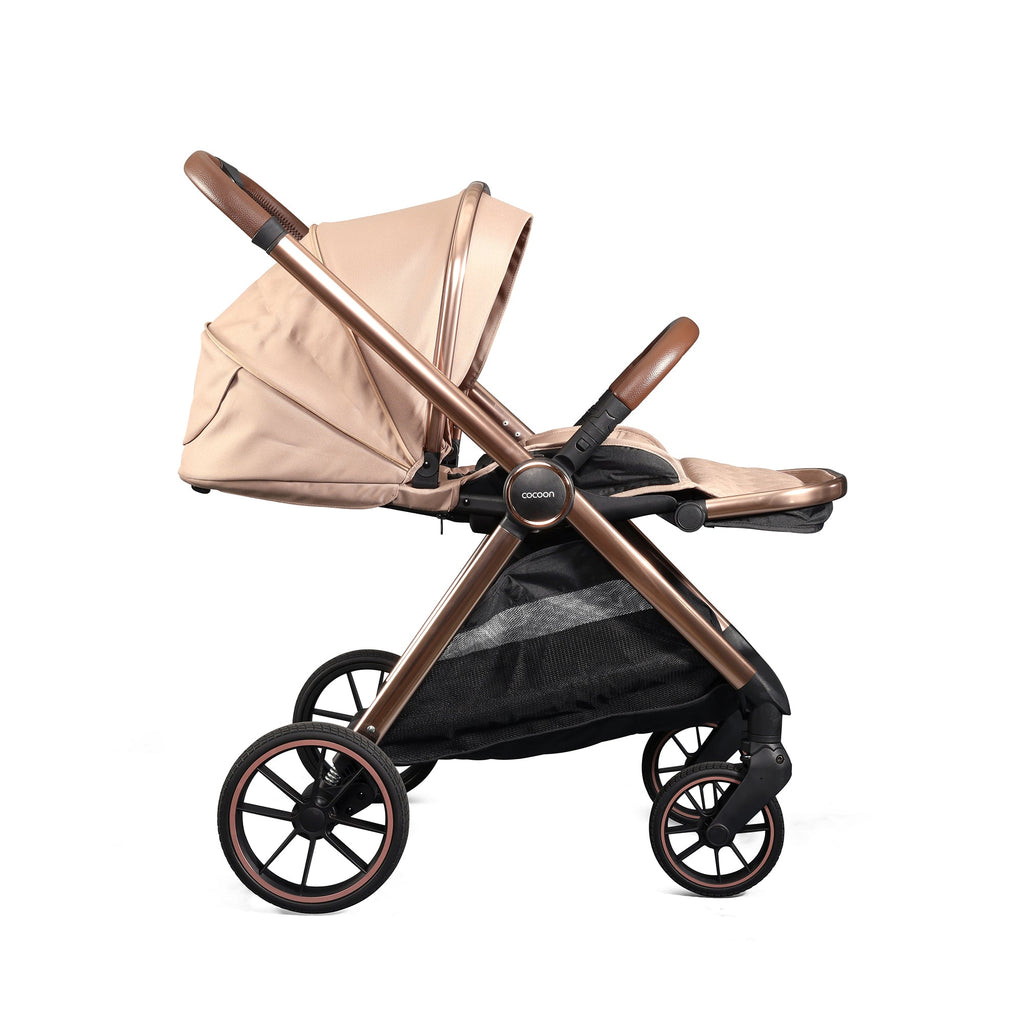 Mee-Go Cocoon Travel System with EVO Spin Car Seat – Toffee