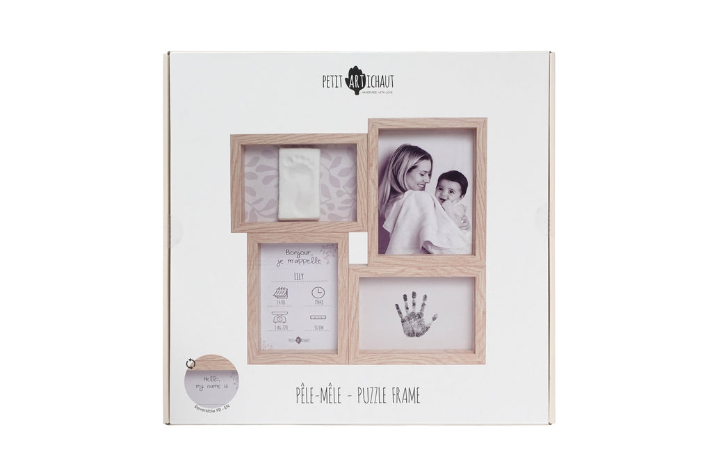Petit Artichaut Puzzle Picture Frame Keepsake - Ivy Grey