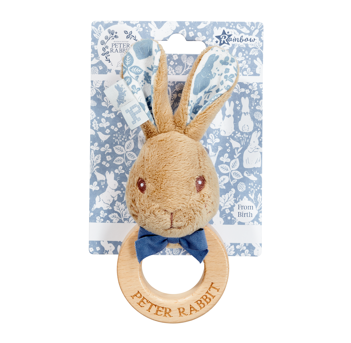 Rainbow Designs Peter Wooden Ring Rattle