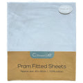 Callowesse Fitted Pram/Carrycot Sheets (2 Pack) - Sky