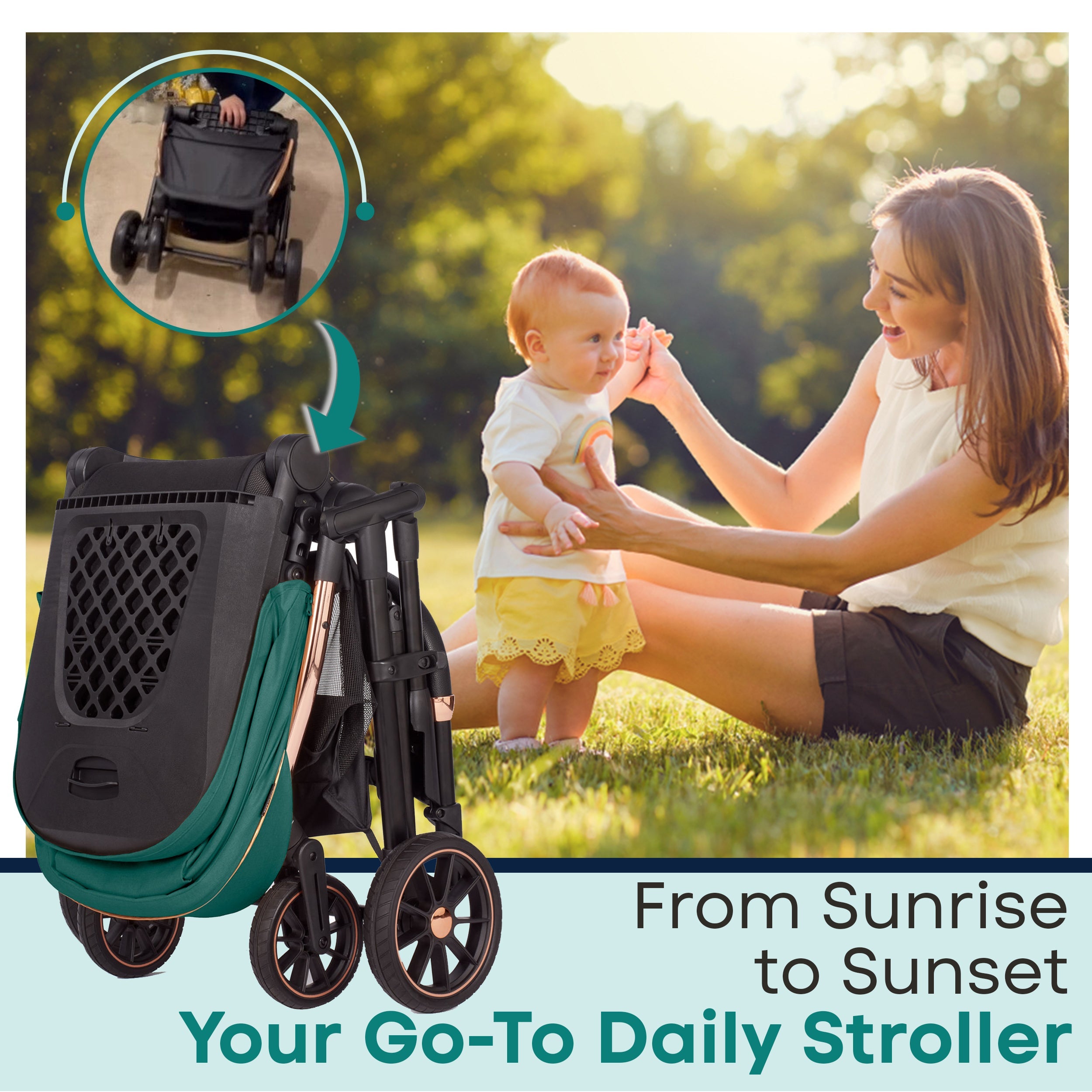 Lejoux+ Baby Pram Stroller Pushchair 0 Months +