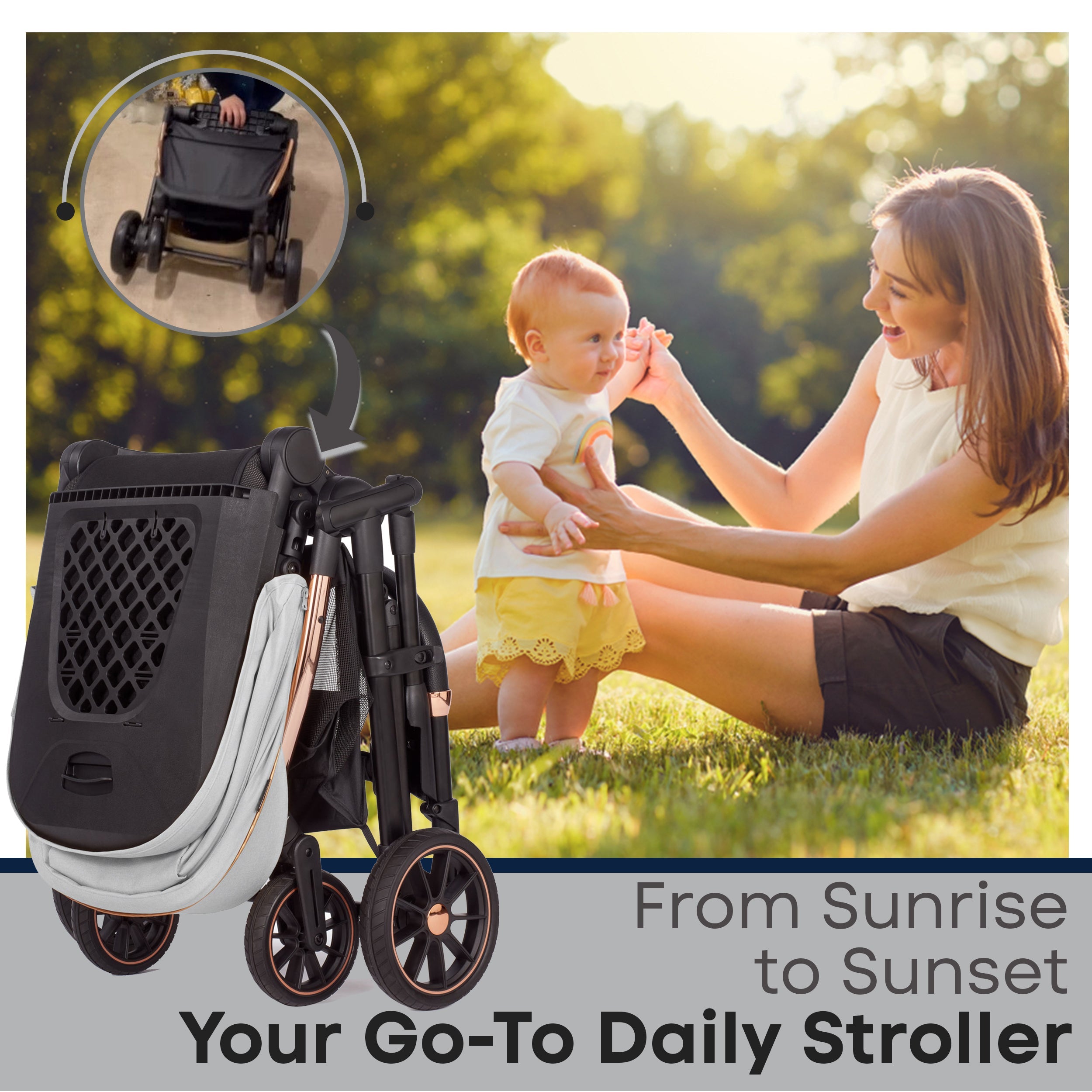Lejoux+ Baby Pram Stroller Pushchair 0 Months +
