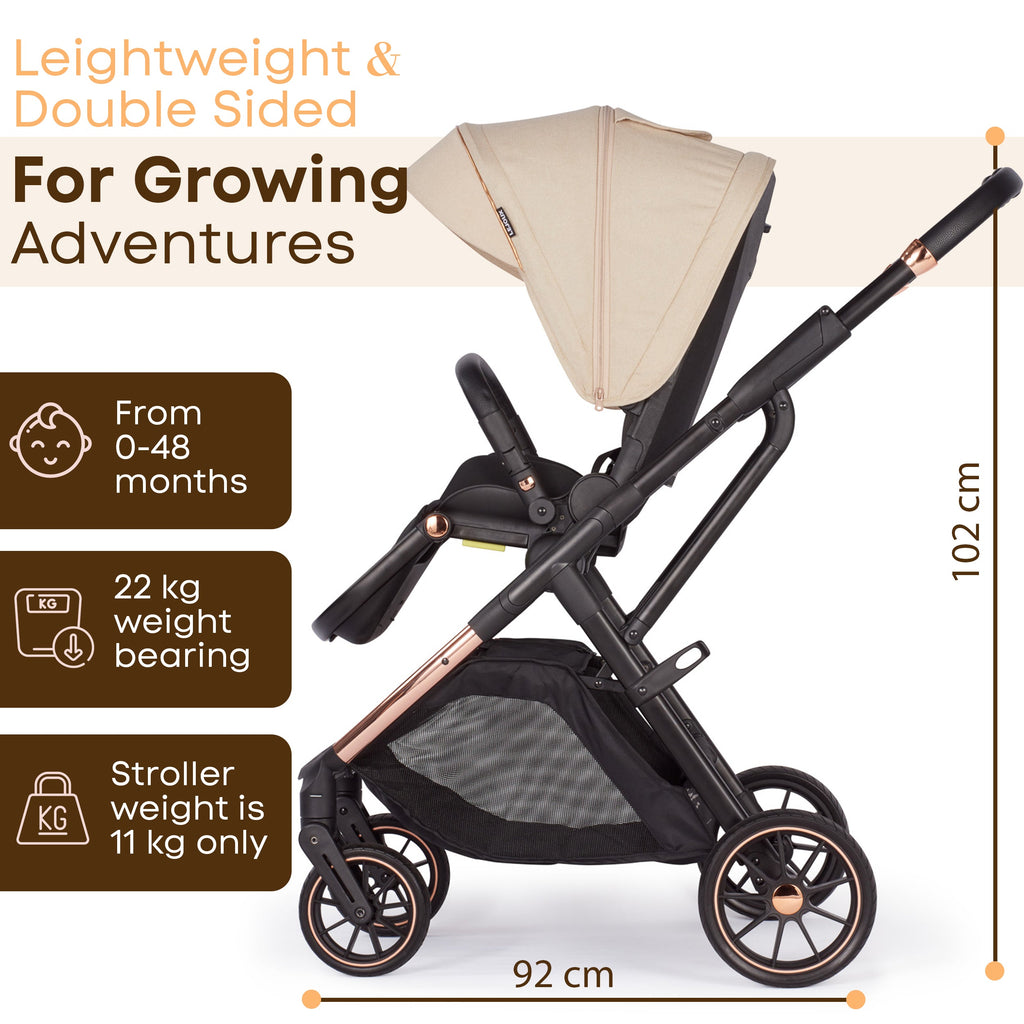 Lejoux+ Baby Pram Stroller Pushchair 0 Months +