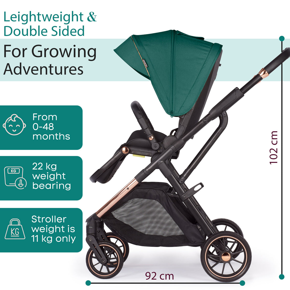 Lejoux+ Baby Pram Stroller Pushchair 0 Months +