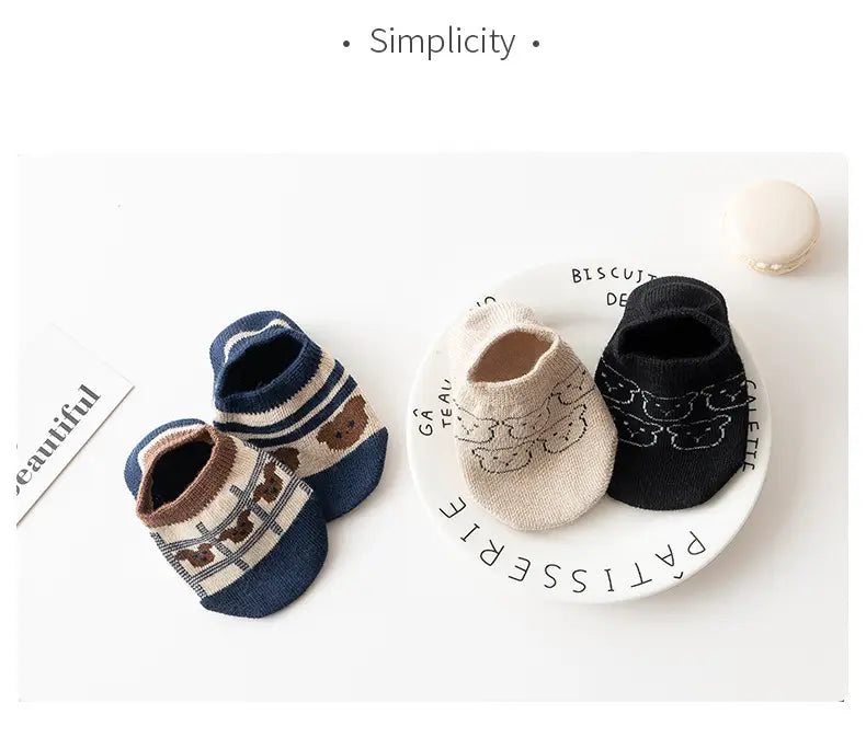 Spring Anti Slip Baby Socks Toddler Kids Floor Socks with Rubber Soles Autumn Newborn Baby Boy Girl Cartoon Cute Ball