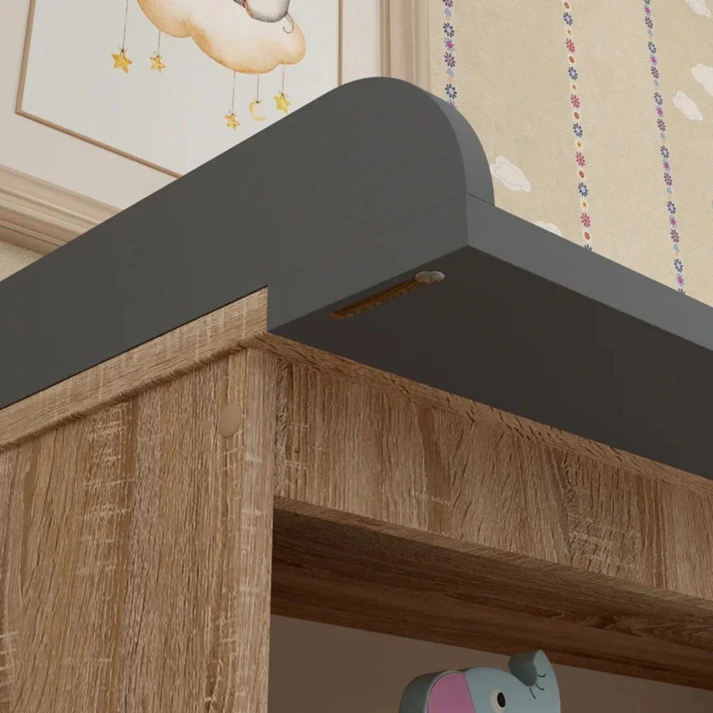 Shefa Kids 1150 Changing Unit - Graphite/Cremona Oak