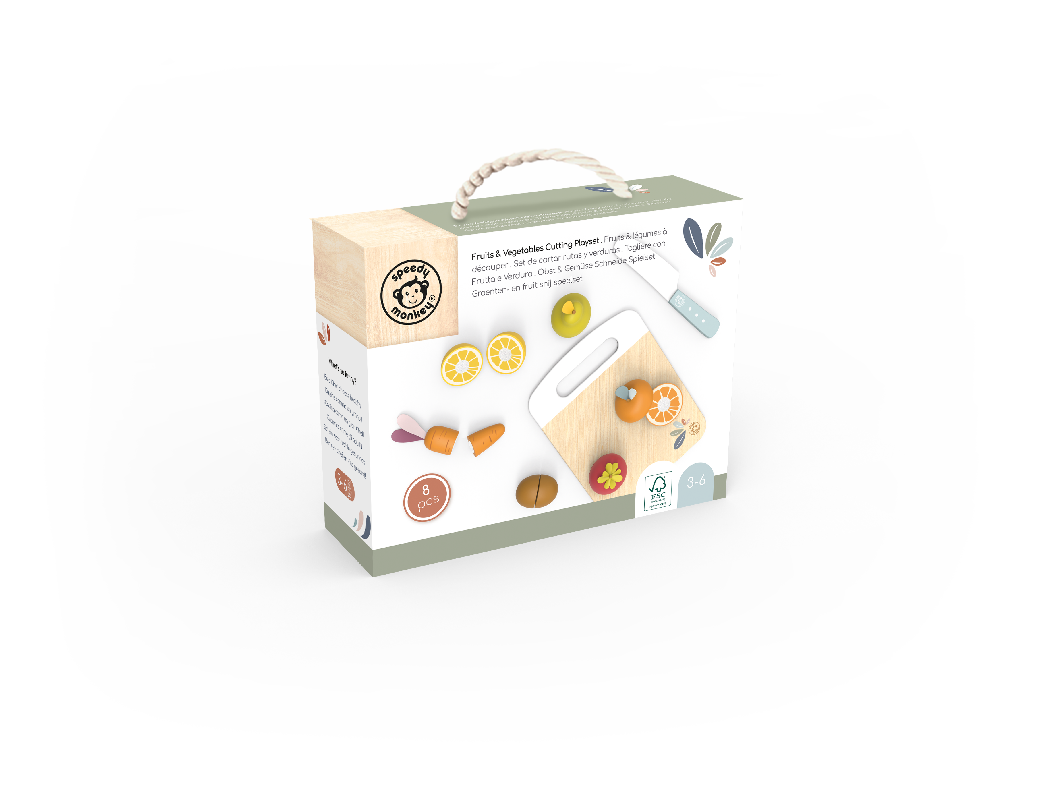 Speedy Monkey Fruit & Vegetable Cutting Playset
