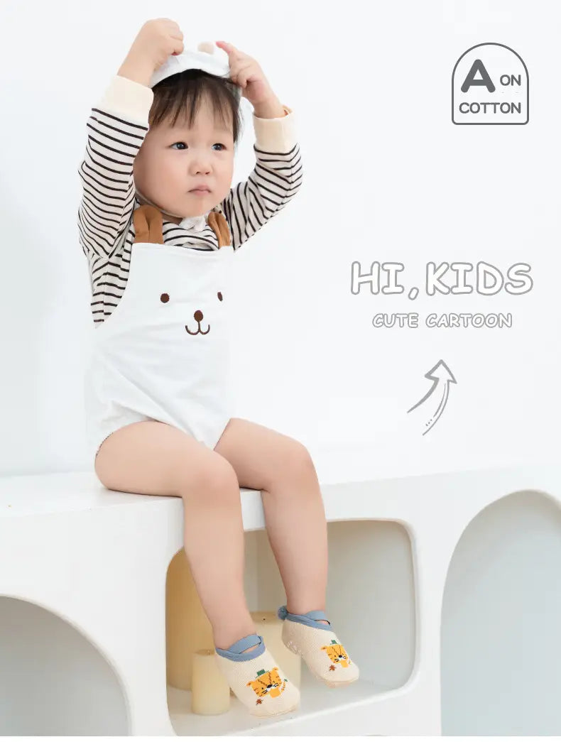 Spring Anti Slip Baby Socks Toddler Kids Floor Socks with Rubber Soles Autumn Newborn Baby Boy Girl Cartoon Cute Ball