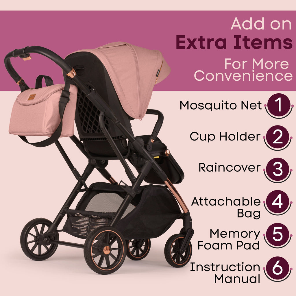 Lejoux+ Baby Pram Stroller Pushchair 0 Months +