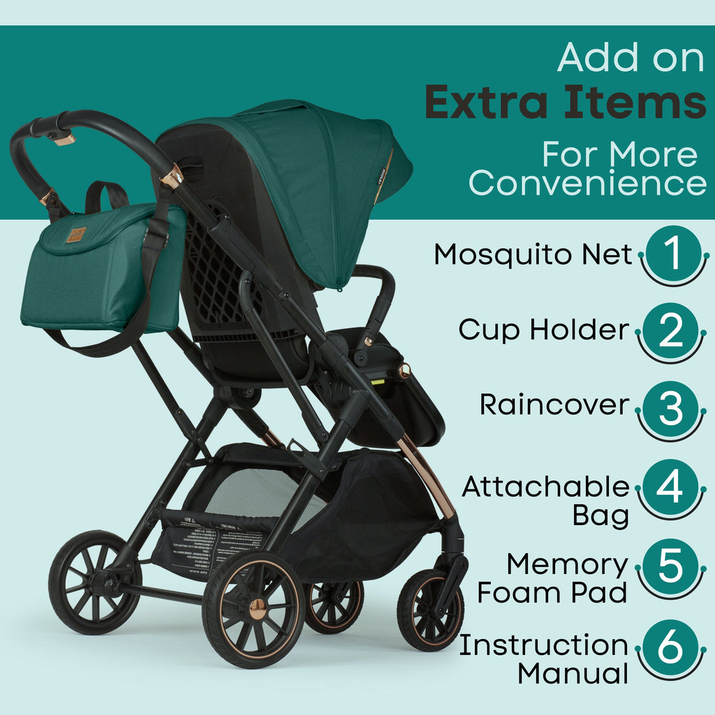 Lejoux+ Baby Pram Stroller Pushchair 0 Months +