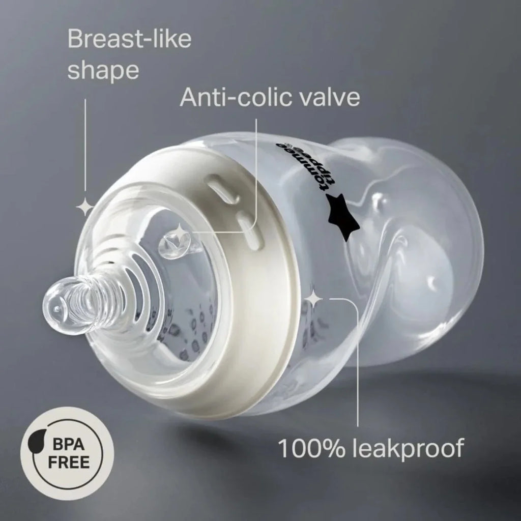 Tommee Tippee Closer to Nature Baby Bottle 260ml Pack of 6