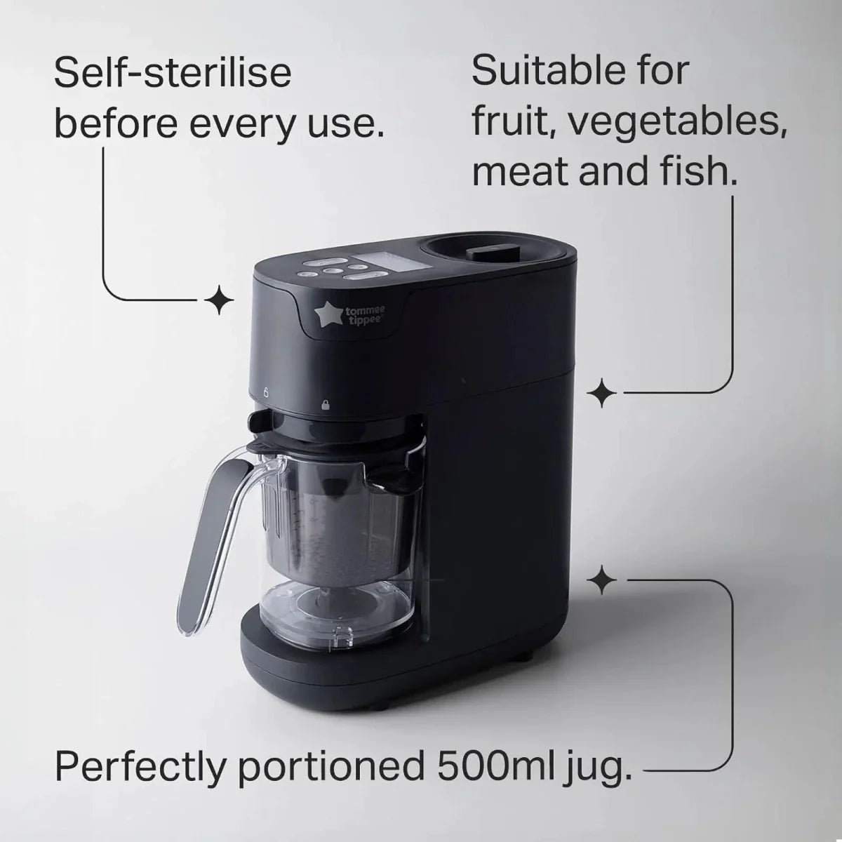 Tommee Tippee Quick-Cook 6-in-1 Baby Food Maker - White