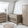 Tutti Bambini Modena 3 Piece Room Set with Deluxe Fibre Mattress - Oak