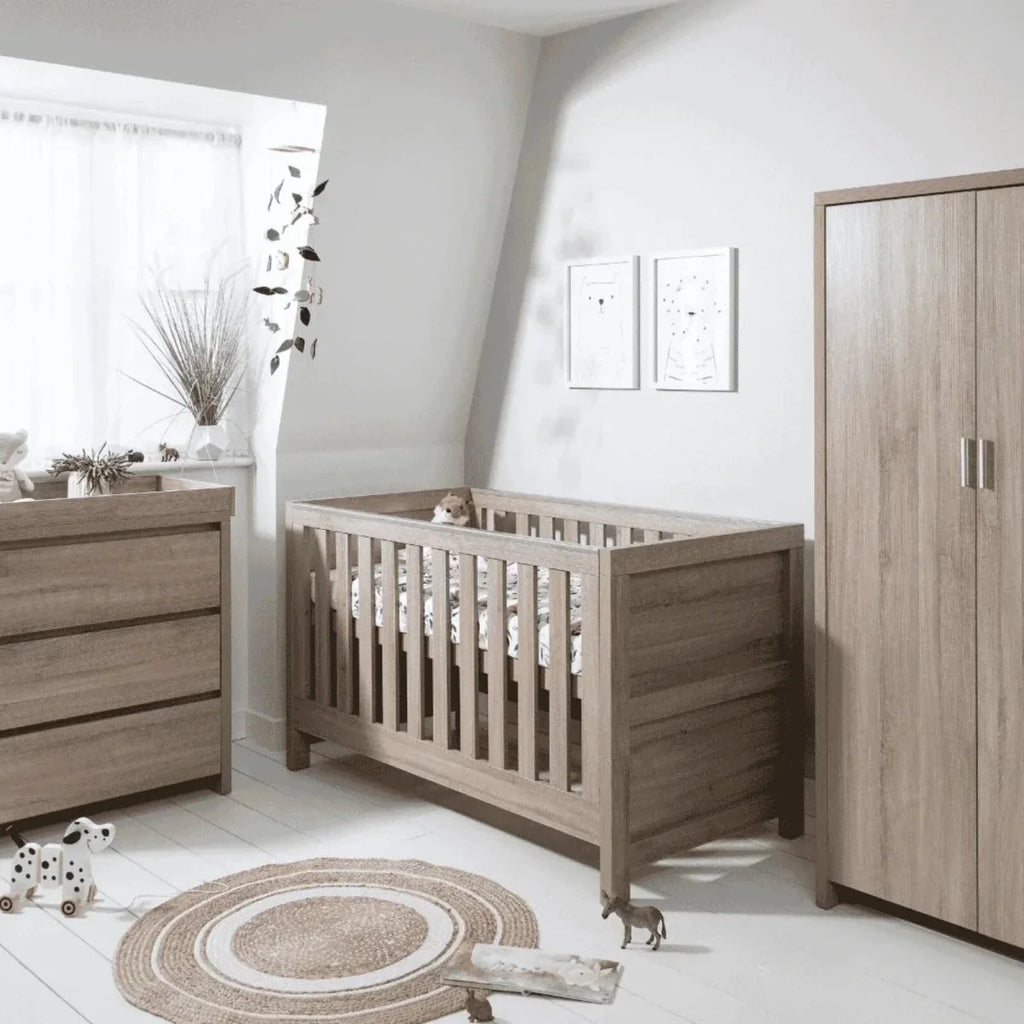 Tutti Bambini Modena 3 Piece Room Set with Pocket Sprung Mattress - Oak