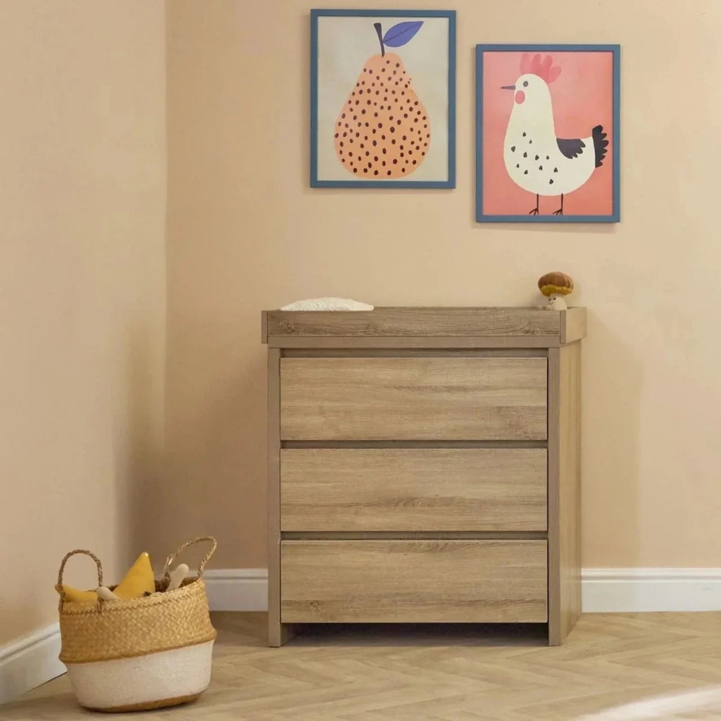 Tutti Bambini Modena 3 Piece Room Set with Pocket Sprung Mattress - Oak