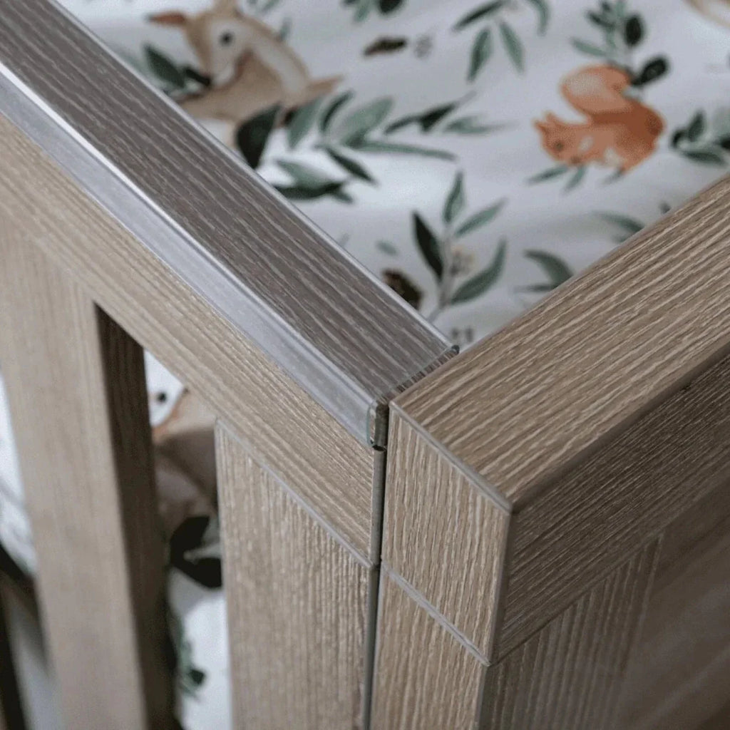Tutti Bambini Modena 3 Piece Room Set with Pocket Sprung Mattress - White/Oak