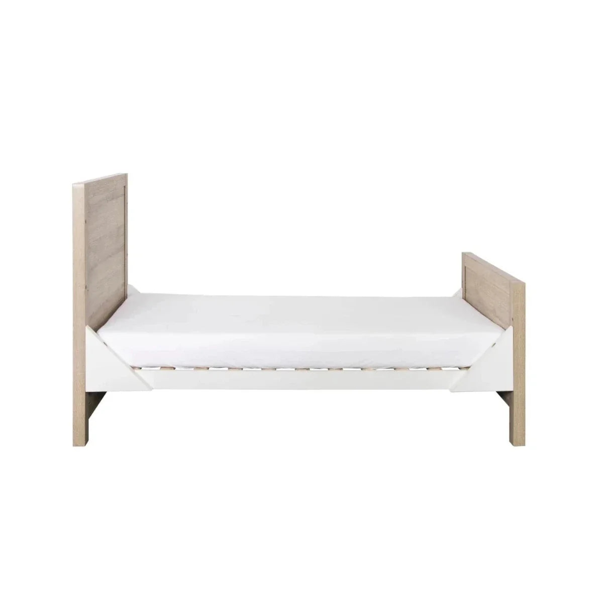 Tutti Bambini Modena 3 Piece Room Set with Pocket Sprung Mattress - White/Oak