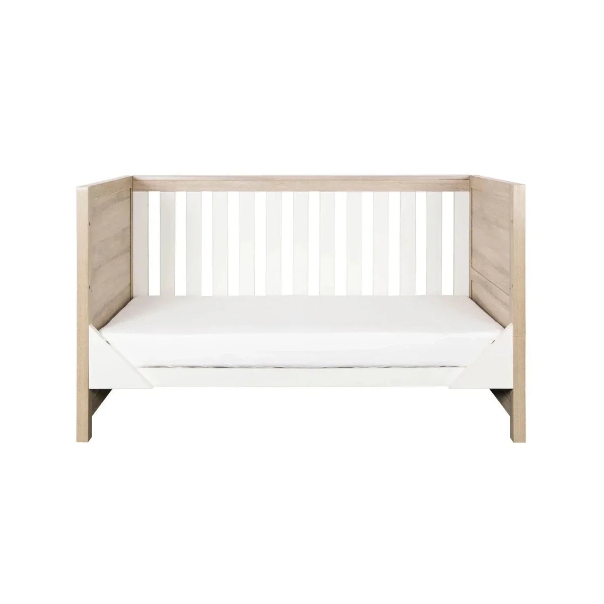 Tutti Bambini Modena 3 Piece Room Set with Pocket Sprung Mattress - White/Oak